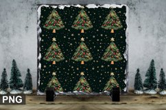 Christmas Tree Square Sublimation Slate Design Product Image 1