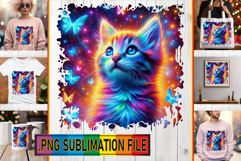 Joyful Tote Bag Art Ideas PNG, Cat Product Image 1