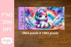 Cute unicorn sippy cup sublimation PNG, Kids tumbler PNG Product Image 3