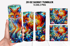 Skinny Tumbler 20oz Wrap Design, Summer Tumble PNG Design Product Image 1