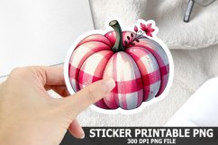 Halloween Pumpkin Sticker| Halloween Sticker PNG Design Product Image 1