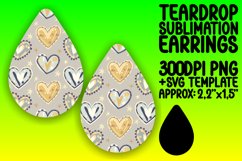 Whimsical Teardrop Design for DIY Earrings , Heart Product Image 1