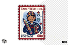 School Postage Stamps Clipart Product Image 1
