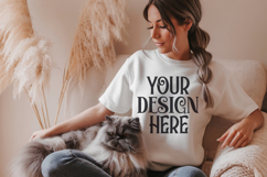 Ash Gildan 18000 Sweatshirt Mockup,G18000 Crewneck Sweatshir Product Image 1