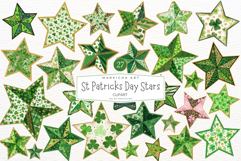 St Patricks Day Stars Clipart Product Image 1