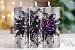 Flowers &amp; Spider Tumbler Wrap | Sublimation | Tumblers Product Image 1
