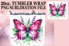 RADIANT ESCAPES 20oz TUMBLER WRAP, Butterfly Product Image 1