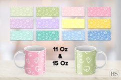 12 Pastel Colors Hearts Mug Sublimation Bundle, Mug Wrap Product Image 2