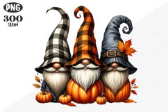 Halloween Gnomes Sublimation - Clipart PNG Design Product Image 1