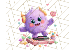 Halloween Costume Parade Clipart PNG with Monsters Clip Art Product Image 4