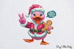 Funny Christmas Duck Sublimation Clipart PNG Product Image 1