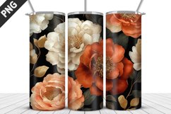 Rose Flowers Tumbler Wrap | Sublimation Design | Tumble PNG Product Image 1