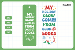 Christmas Bookmark Saying SVG For Book Lovers - Holiday Glow Product Image 3