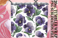 RADIANT ADVENTURE 20oz TUMBLER WRAP, Flower Pattern Product Image 1