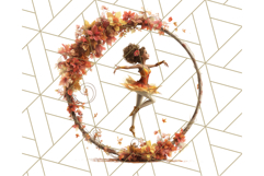 Autumn Circus Performers Clipart Vintage Characters PNG Product Image 4