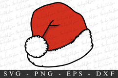 Santa Hat Svg | Christmas svg | Svg cut file Product Image 1