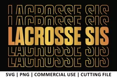 Lacrosse Sis SVG | Stacked SVG Product Image 1