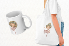 Whimsical Ballet Girl Clipart Product Image 3