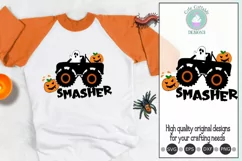 Halloween Pumpkin Smasher svg Pumpkin Monster Truck Product Image 1