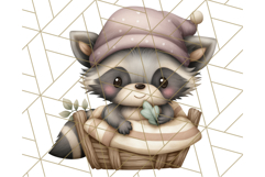 Woodland Nursery Baby Animals Clipart, Cute Animals Png Product Image 4