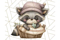 Woodland Nursery Baby Animals Clipart, Cute Animals Png Product Image 4