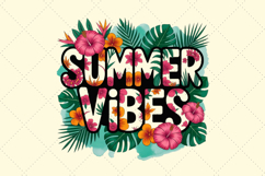 Retro Beach Summer Vibes PNG for Shirts Product Image 2