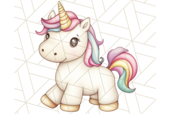 Fairy Tale Unicorn PNG Pastel Magic Clipart, Fantasy Rainbow Product Image 4