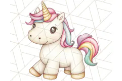 Fairy Tale Unicorn PNG Pastel Magic Clipart, Fantasy Rainbow Product Image 4