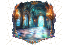 Dark Enchanted Princesses, Gothic Fairy Tale Clipart PNG Product Image 4