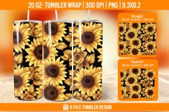 Pumpkin Tumbler Sublimation Wrap, 20 oz Fall Tumbler Wrap Product Image 1