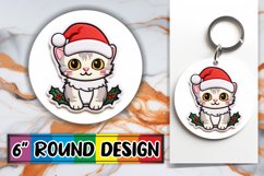 Yuletide Embroidered Circular Sublimation Winter Decor Product Image 1