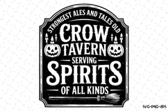 Crow Tavern Svg | Halloween Svg | Svg Cut Files Product Image 1