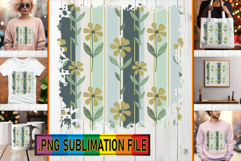Cheerful TSHIRT Gift Ideas PNG, Gold Flower Product Image 1