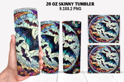 Halloween Skinny Tumbler 20oz Wrap Design, Halloween Tumbler Product Image 1