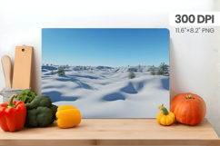 Winter Christmas Wonderland Cutting Board PNG Sublimation Product Image 1