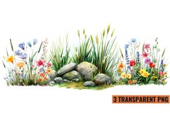 Watercolor Grass Clipart , PNG Product Image 1