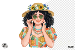 Summer 1950 Girls Clipart Product Image 1