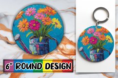 Colorful Vintage Bloom Sublimation Compilation - Round Desig Product Image 1