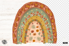 Summer Boho Rainbow PNG - Summer Clipart Product Image 1