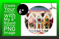 Trendy Round Design Sublimation PNG , Holiday Product Image 1