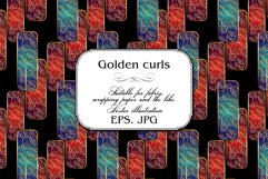 Golden curls. Seamless pattern. Product Image 2