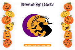 Layered Halloween Sign Lasercut Product Image 2