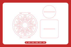 Christmas Candle Holder Laser Cut SVG Product Image 2