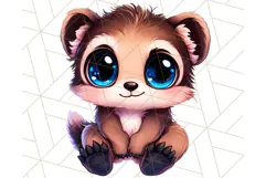 Arctic Animals Kawaii Clipart PNG, Cute Polar Creatures Art Product Image 4