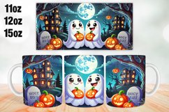 Halloween Boo Mug Wrap Sublimation 11oz, 12oz, 15oz Product Image 1