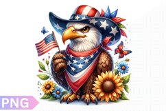 4th Of July Eagle Sublimation - 4th of July Clipart PNG Product Image 1