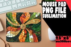 Glittery Flower Mouse Pad Sublimation PNG Product Image 1