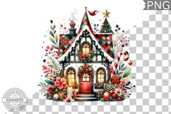 Christmas House Sublimation - Clipart PNG Design Product Image 1