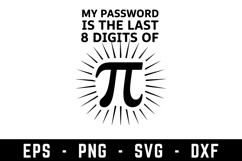 Pi Svg Design|Pi Mathematics SVG Cut files | Cricut Product Image 1