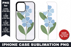 Flower iPhone Case Sublimation PNG | Sublimation Product Image 1